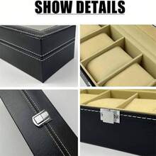 Genuine Leather Watch Box, Watch Storage Box, Watch Display Box, Multi-Watch Box, Jewelry Box, Bracelet Box - Multicolor - View 5