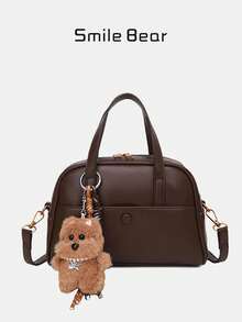 秋冬新款复古枕形包，超赞女士小包，百搭通勤，大容量，单肩斜挎，手提包，三用，质感出众，时尚吸睛，西音，热销，最佳单品 - 彩色 - 查看 3