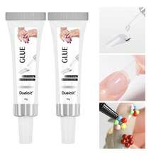 2pcs/1pc Newly Upgraded Quick Drying 10g Semi Solid Nail Glue ,Best Soft Gel Nail Glue For Press On Nails - No UV Light Needed, Long Lasting - 10g - View 8