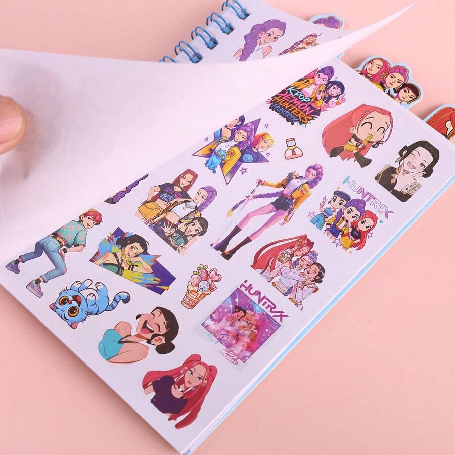 1/2/3/4pcs KPOP Girl Group Spiral Notebook, Portable Memo Pad, Diary, DIY Sticker Notebook, Student Exercise Book, Student Gift, Prize - Multicolor - View 1