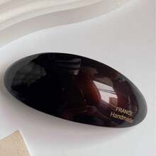 1pc Elegant Metal Korean Hair Clip, Stylish Barrette For Daily Use, Perfect Holiday Gift & School Hair Accessory - 棕色 - 查看 3