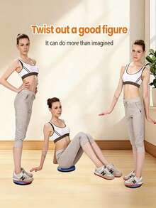 Twist Board Fitness Equipment Balance Board, Rotating Twist Board With Balance Board, Home Lower Back Muscle Training Fitness Equipment - Multicolor - View 7