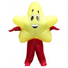 Star-Themed Inflatable Costume For Adults, Suitable For Standing And Walking, Cos-Play Dress-Up Costume, Event And Performance Prop Clothing - Multicolor - View 9