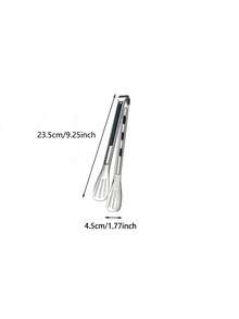 1个装 7/9/11/13号食物夹，家用面包食物夹，厨房夹，耐热硅胶材质，适用于烹饪、烘焙、烧烤、牛排等。 - 墨綠色 - 查看 13