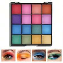 Boobeen Colorful Eyeshadow Palette Makeup-16 Colors, Matte And Glitter Eyeshadow, Bright Eyeshadow Palettes, Blendable, Easy To Build Dramatic Glamour Looks (4#) - ColorH - 查看 5