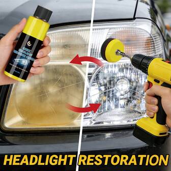 JB-XPCS 1 Stück 100ml Auto Scheinwerfer Restaurationspaste - entfernt Oxidation und Trübung, verbessert Glanz und Klarheit der Scheinwerfer
