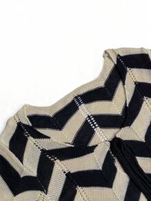 女士时尚优雅简约成熟度假针织罩衫连衣裙，适合海滩度假夏季