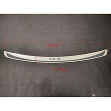 GZPLMYKJYXGSPL For CX5 CX-5 2017- 2026 Accessories, Auto Parts Tailgate Back Trunk Door Sill Cover Scuff Plate Strip Guard Protection Car Stainless Steel Rear Bumper Protector
