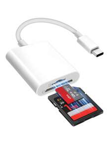 1个苹果相机SD卡读卡器 - 即插即用，兼容 17-6/及其他智能手机设备，相机查看器 - 白色 - 查看 13