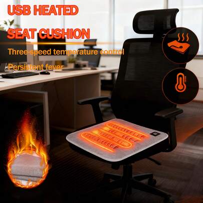 1 st snabbvärmande sittdyna, smart temperaturkontroll i flera nivåer, stor värmeyta, varm resekompanjon, raffinerat tyg, prickig halkfri design, kompakt och bärbar, bekväm för utomhuscamping, fiske, sätesvärme, kontor och fler scenarier