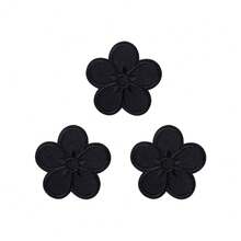 3/5pcs Self-Adhesive Fabric Patches, Embroidered Repair Patches For Mending Holes In Clothes - Multicolor - View 14