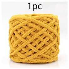 1pc/100g Chunky Single Ply Yarn, Thick Chenille Yarn, Soft DIY Crochet & Knitting Yarn, Suitable For DIY Scarves, Bags, Slippers, Crafts, Blankets, Cushions, Approx. 100g/Pc Fluffy Velvet Yarn, Thick & Soft Chenille Yarn - Multicolor - View 40