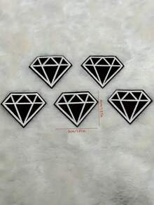 卡通钻石热转印贴片，适用于DIY服装、帽子和背包，刺绣套装，刺绣布贴 - 彩色 - 查看 4