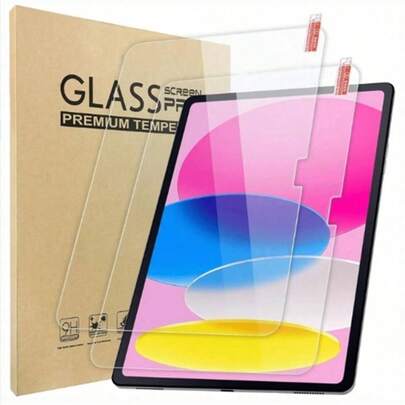 2 piezas de protector de pantalla para iPad 10/11 (10.9 pulgadas)/iPad Air 11 pulgadas (modelos 2025/2024) [7.a/6.a/5.a/4.a generación, chip M3/M2], también compatible con iPad 9/8/7 (modelos 2021/2020/2019), anti-arañazos, HD, compatible con funda protectora, compatible con Apple Pencil