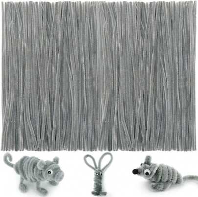 Iooleem 1000pcs Golden Glitter Pipe Cleaners, Chenille Stems, Pipe Cleaners For Crafts, Pipe Cleaner Crafts, Art And Craft Supplies.