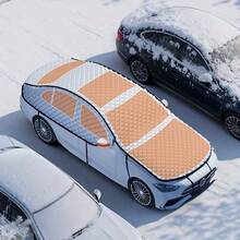 Snow Cover, Car Windshield Snow Cover, Front Windshield Cover, Car Insulation Cover, Foldable Car Windshield Snow Cover, Multi-Season Protection, Magnetic Attraction Function, Quick Installation, Oxford Cloth Anti-Frost, 4-Season Essential Car Accessory - A - View 4