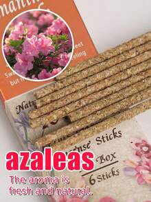 6-Pack, Petal Incense Sticks, Natural Petal Incense Sticks, Pure Natural, Agarwood Aromatherapy, Long-Lasting Burning, Home Incense, Indoor, Air Purifying, Buddhist Altar, Yoga, Spa, Meditation, Study. - Quality Petal Incense Sticks - View 8