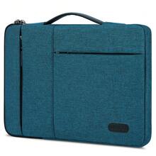 NEWHEY 13.3-14 Inch Waterproof And Durable Business Laptop Bag, Suitable For MacBook Air/Pro, HP Laptops, With Carrying Handle, Blue/Grey - Multicolor - View 2