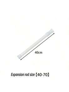 2pcs Adjustable Spring Tension Curtain Rods, Expandable Spring Curtain Rods For Windows, Bathrooms, Cabinets And Kitchens