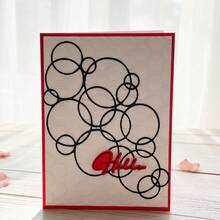 Creative Bubble Cutting Dies, DIY Scrapbooking Album And Embossing Stencil, Greeting Card Making Tool, Card Paper Cutting Crafts ,Gift Card Making Template Die Cuts. - Silver - View 2