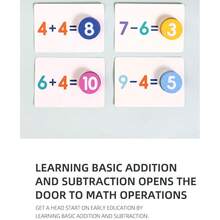 1 pieza Tarjetas de emparejamiento para niños de gran en 2026, tarjetas didácticas de sumas y restas, juguete educativo para el entrenamiento de la numeración y la lógica, regalo perfecto para festivales, cumpleaños, un presente interesante - Multicolor - Ver 12