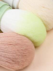 旅行化妆刷小套装 4 合 1，迷你透明管状胶囊形便携式化妆刷，小瓶装带棒状刷头，适用于粉底、眼影和唇部彩妆 - 彩色 - 查看 7