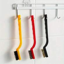 1-9pcs Gas Stove Cleaning Brush, Wire Brush, Kitchen Cleaning Brush, Oil Cleaning Brush, Rust Removal Brush, Electric Brush, Cleaning Supplies, Wire Pot Brush, Multi-Function Cleaning Brush, Random Colors,Kitchen,Bathroom,Home,Household Suppliers - 彩色 - 查看 5