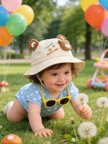 1顶儿童男女童轻便遮阳帽，防紫外线，可水洗高尔夫球帽，儿童遮阳帽，春夏款 - 彩色 - 查看 5