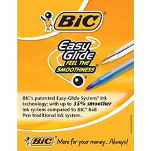 Bic Cristal Stick Ball Pens Medium Point Blue 2-Pack For Office School Use Durable Ink Smooth Writing - Màu xanh lam - Xem 7