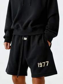 Essentials 运动短裤 舒适透气速干弹力纯色 男士户外运动跑步 黑色 160BT212000F - 黑色 - 查看 5