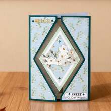 Creative Greeting Card Cutting Dies, DIY Scrapbooking Album And Embossing Stencil, Greeting Card Making Tool, Card Paper Cutting Crafts ,Gift Card Making Template Die Cuts. - Silver - View 2