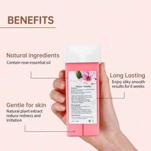 Wax Strips Body Hair Removal Strip, Dual Sides Bikini Brazilian Wax For Women Men Face Arms Legs BackUnderarm Waxing Kit Suit Many Skin Rose Scent - 玫瑰 - 查看 3