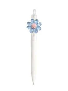 1支韩式可爱时尚透明花纹中性笔，签名笔，速干顺滑黑色笔芯，0.5mm笔尖，适用于学生、办公室、文具、考试、图书馆、医院、医生、护士、家庭、学校、教师等场合，也适合赠送朋友、同学、家人、孩子、兄弟姐妹，以及作为文具用品，迎接新学期。 - 彩色 - 查看 16