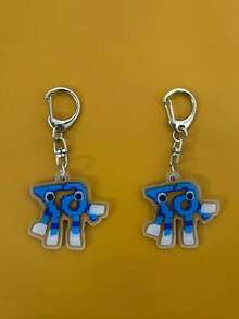 1pc 2D Flat Funny "67" Number Keychain - Fashionable "67" Number Keychain, Can Be Hung On Bags And Backpacks - Suitable As A Unique Christmas Gift, 2D Flat - Multicolor - View 8