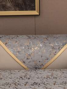1 bộ bọc ghế sofa bằng vải chenille, bọc ghế sofa đa năng dùng được cả bốn mùa, bao gồm vỏ gối và bọc tựa lưng, bảo vệ ghế sofa, phù hợp cho phòng ngủ, văn phòng, phòng khách, trang trí nhà cửa. - Xám - Xem 8