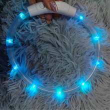1件 LED可充電發光寵物項圈，七色光 3種照明模式，夜間可見，確保寵物能見度，節慶氛圍項圈，適合小型、中型和大型貓狗 - 彩色 - 查看 8