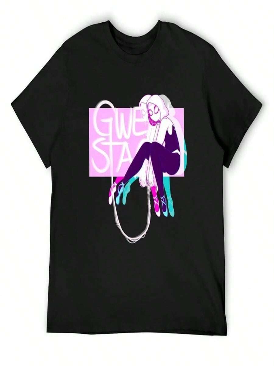 Spider-Gwen T-Shirt - Black (Black 7) - View 1