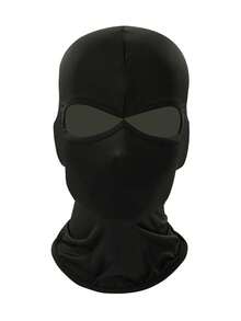 Men's Warm Balaclava - Breathable, Sweat-Absorbent, UV Protection, Integrated Neck Design, Comfortable For Outdoor Cycling And Hiking - Solid Color - View 8