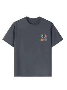 Tween Boy 67 & 67 Puzzle Design Print T-Shirt, Math Puzzle & Video Game Lover Graphic Tee - Dark Grey - View 9