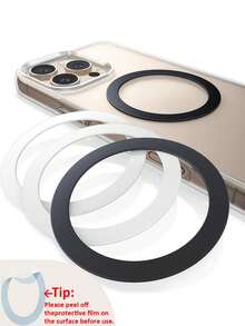 4 件套磁性指环 - 兼容 MagSafe 磁性指环，适用于 17/16/15/14 Pro Max 及安卓手机的 MagSafe 磁性无线充电保护壳