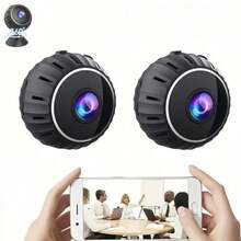 1pc Intelligent Full HD 1080P Mini Wireless Camera Supports WiFi Connection, Has Motion Detection Function, Rechargeable Battery And USB Charging Function, Is Not Waterproof, Users Can View It In Real Time Anytime And Anywhere Through Remote Application, And Can Be Suitable For Indoor And Outdoor Environments-Very Suitable For Home Security Monitoring, Such As The Safety Care Of The Elderly, And Pets. - Black - View 3