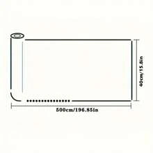 YITAPE 0.05mm Thick Self-Adhesive PVC Sticker, Suitable For Furniture Renovation, Oil-Resistant, Scratch-Resistant, Heat-Resistant. Can Be Used To Cover Wall Defects And Cracks, Also Can Be Used To Remodel Kitchen Countertops, Sinks And Tables. - Black - View 13