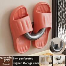 1个壁挂式鞋架 - 无需钻孔，安装简便，防水鞋钩，节省空间的垂直设计，适用于浴室、淋浴间、客厅、卧室，现代风格，多功能实用挂钩 - 彩色 - 查看 14