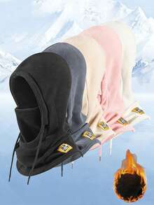 1pc Or 2pcs Unisex Solid Color Hat Scarf Set With Gloves, Autumn/Winter Warm Thermal Lined Windproof Earflap Hat, Suitable For Daily Outings, Skiing, Hiking, Riding Valentines Gift - Multicolor - View 11