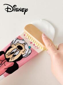 Disney 5双装女士短袜礼品套装，夏季袜子，印有米奇、米妮、唐老鸭、黛丝卡通图案，舒适透气，时尚新颖袜子 - 彩色 - 查看 11