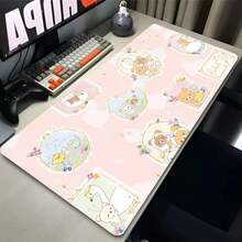 Korilakkuma Rilakkuma Cute Desk Mat Extended Anime Mousepad Computer Non-Slip Large Mouse Pad Office Accessories Pc Table Carpet - ZY-0000011523 - Xem 4