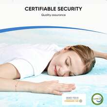 3 Inch Cool Gel Memory Foam Mattress Topper Twin Size Bed, Comfort Body Support & Pressure Relief, CertiPUR-US Certified - 2英吋 - 查看 2