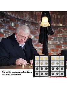 大容量活页邮票册内页标准补充装，适用于集邮爱好者