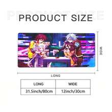 Mouse Pad Anime Black Extended Desk Mat PC K-Kingdom H-Hearts Keyboard Pad Laptop Gaming Accessories Table Play Mat XXL Mousepad 10 - Nhiều màu - Xem 7