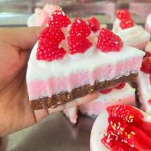 Blueberry Cream Basque Cream Pressure Relief Breathable Silicone Squeeze Toy, Birthday Gift - Perfect Gift - Multicolor - View 6